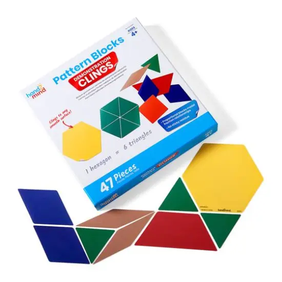 Hand2mind&reg; Pattern Blocks Demonstration Clings {1}