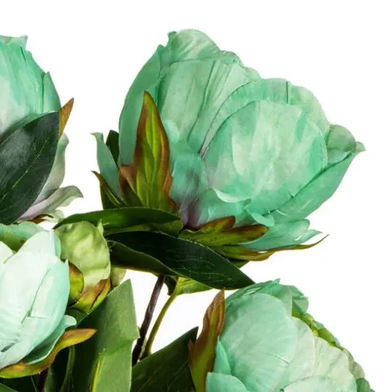 Artificial Green Peony Spray {4}
