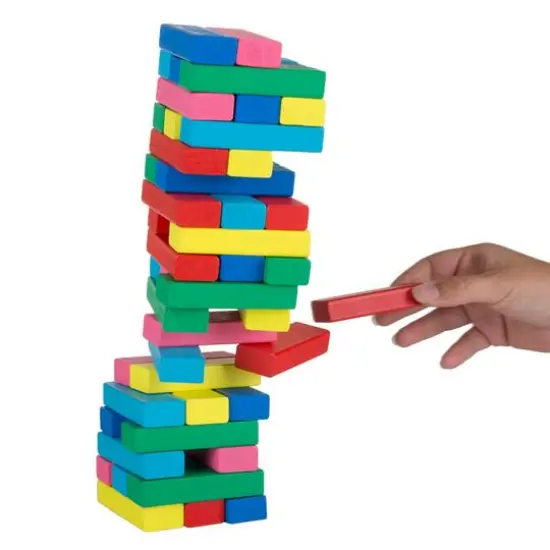 Toy Time Classic Wooden Blocks Stacking Game {5}