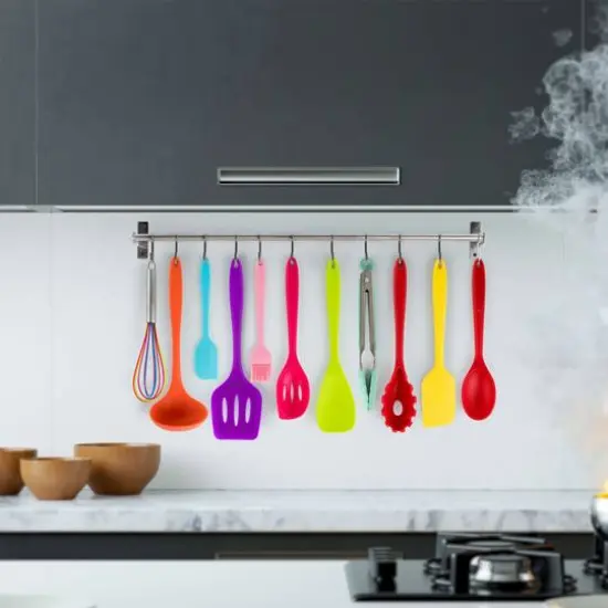 MegaChef Multicolor Silicone Cooking Utensils Set, 12ct. {9}