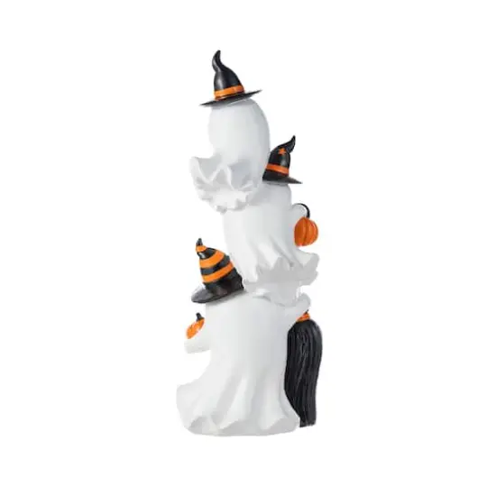 Glitzhome&reg; 21.75"H Halloween Resin Stacked Ghost Porch Decor {8}