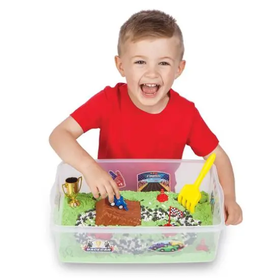 Creativity for Kids&reg; Race Track Sensory Bin {8}