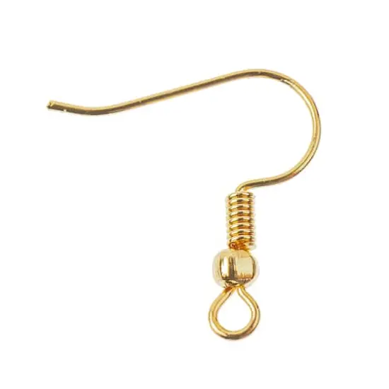 Fish Hook Ear Wires, 20ct. by Bead Landing&trade; 18K Gold Plated {4}