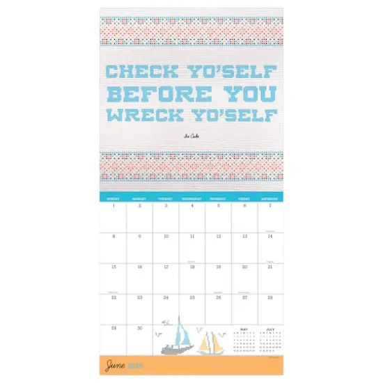 TF Publishing 2025 Cross Stitch Lyrics Wall Calendar {5}