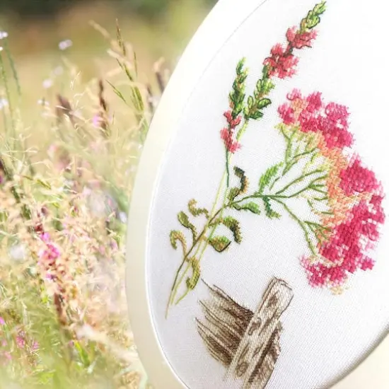 RTO Bloomy Herbs with Fence Cross Stitch Kit {4}