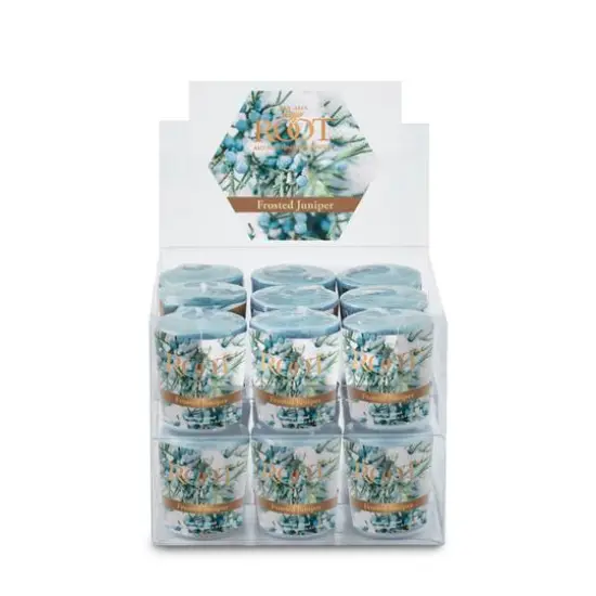 Root Candles Scented 20 Hour Beeswax Blend Votive Candles, 18ct. Frosted Juniper {1}