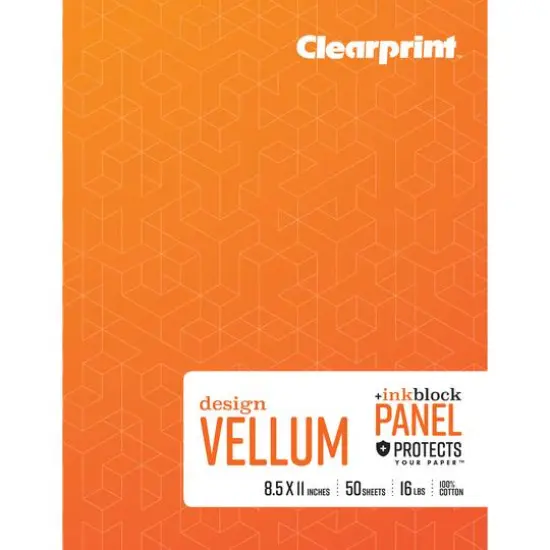 Clearprint&shy;&trade; Design Vellum Book with Inkblock Panel&trade;, 8.5" x 11" {1}