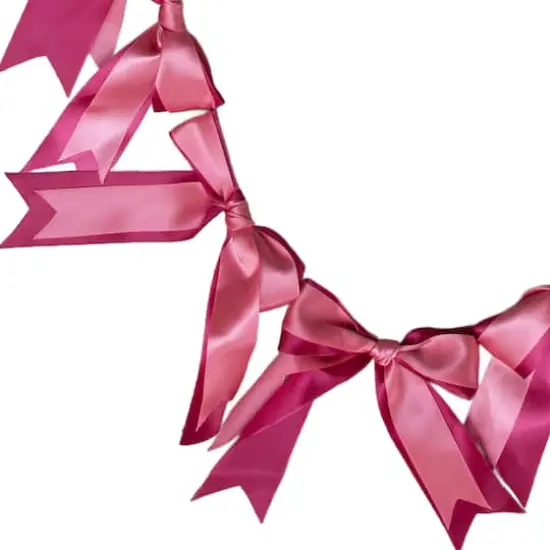 6ft. Pink Satin Bow Garland by Ashland&reg; {3}