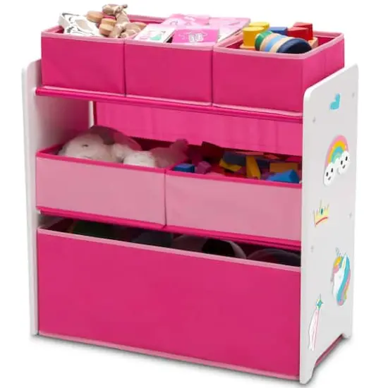 Design and Store Pink 6 Bin Toy Organizer {5}