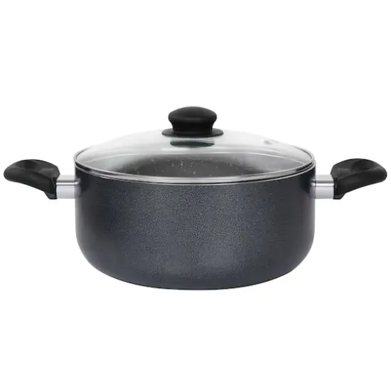 Oster Pallermo 5qt. Charcoal Aluminum Dutch Oven with Lid {1}