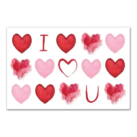I Heart You 18" x 12" Canvas Wall Art {1}