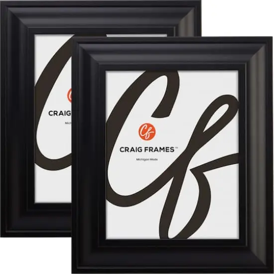 2 Pack Craig Frames Upscale Satin Black Picture Frame {1}