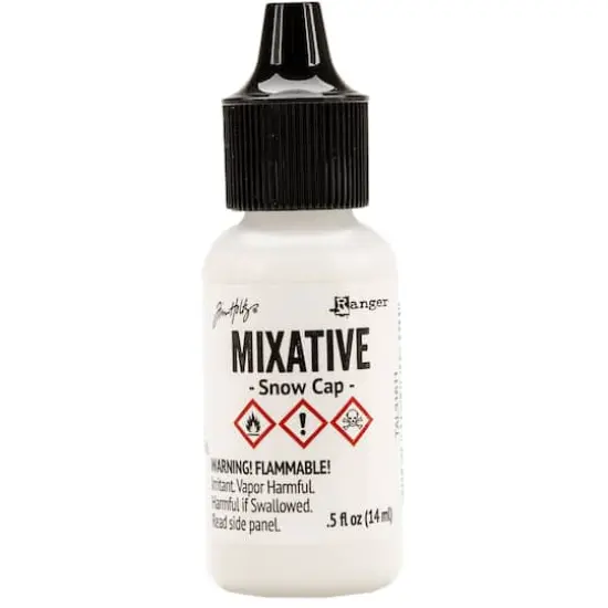 Tim Holtz&reg; Alcohol Ink Metallic Mixative Snow Cap {1}