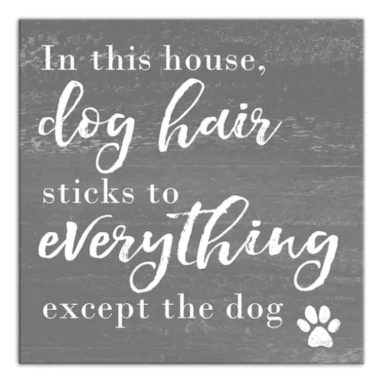 Dog Hair Canvas Wall Art {1}
