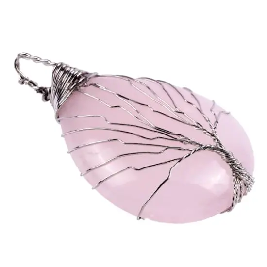 Signature Rose Quartz Wire Wrapped Pendant by Bead Landing&trade; {1}