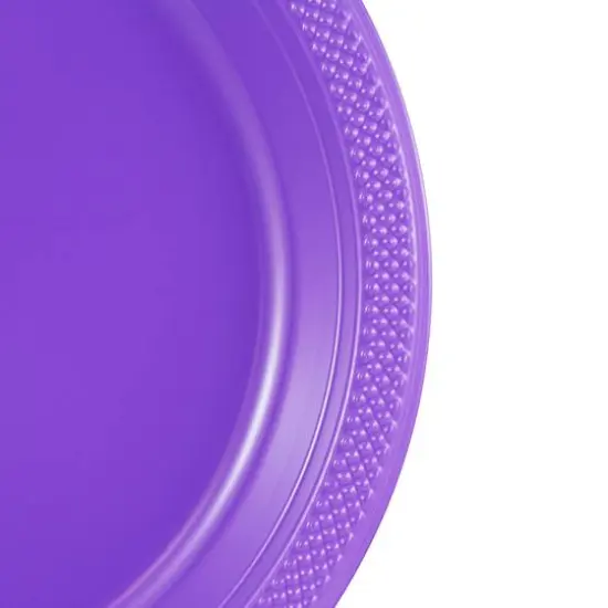 JAM Paper 7" Plastic Party Plates, 20ct. Purple {4}