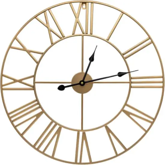 Sorbus&reg; 24" Round Oversized Wall Clock Gold {1}