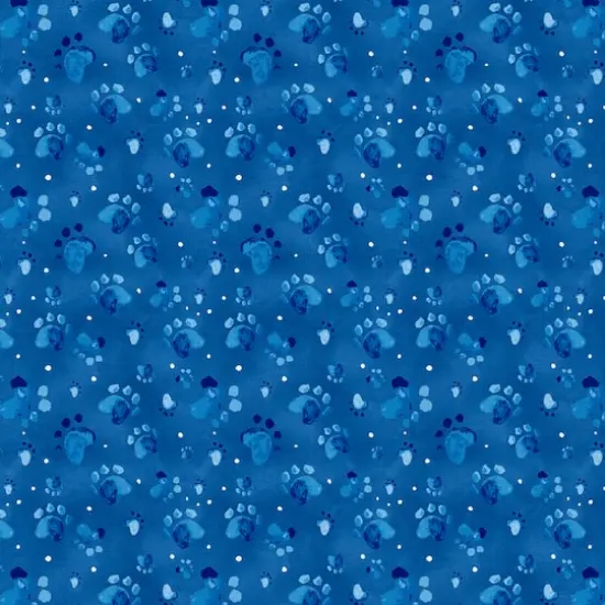 Fabric Editions Blue Good Boy Cotton Fabric {1}