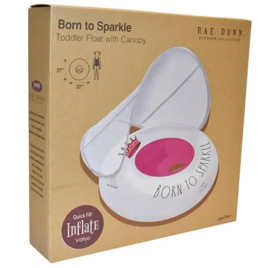 Rae Dunn Born To Sparkle Toddler Float with Canopy {8}
