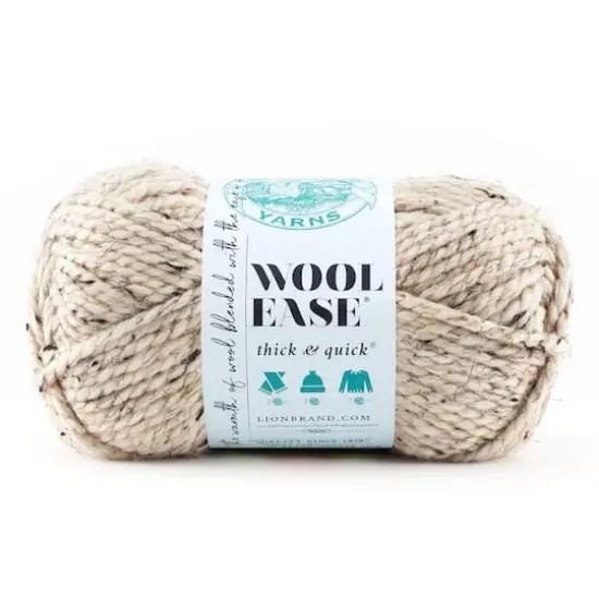 Lion Brand&reg; Wool-Ease&reg; Thick & Quick&reg; Solid Yarn Oatmeal {1}