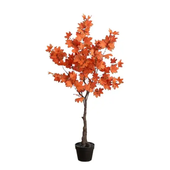 4ft. Autumn Rustic Maple Artificial Fall Tree {1}