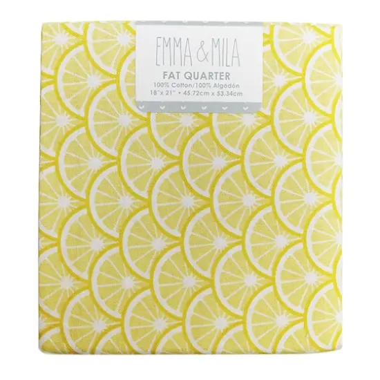Emma & Mila&reg; Lemonade Slices Cotton Fat Quarter, 4ct. {1}