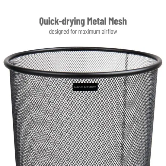 Mind Reader Network Collection Metal Mesh Umbrella Stands, 2ct. Black {6}