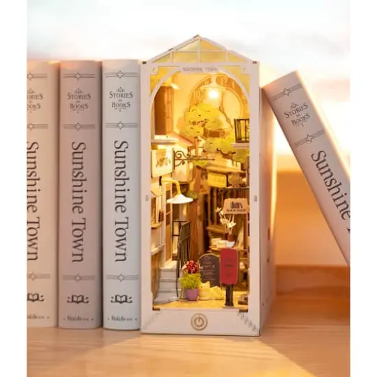 Rolife&reg; Sunshine Town DIY Book Nook Shelf Insert Kit {9}
