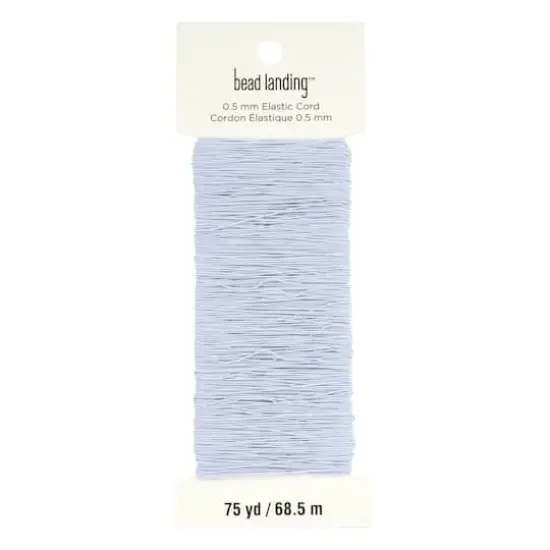 0.5mm White Elastic Cord, 75yd. by Bead Landing&trade; {1}