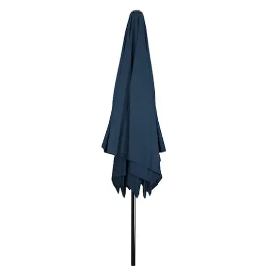 8.5ft. Outdoor Patio Lotus Umbrella Navy Blue {4}