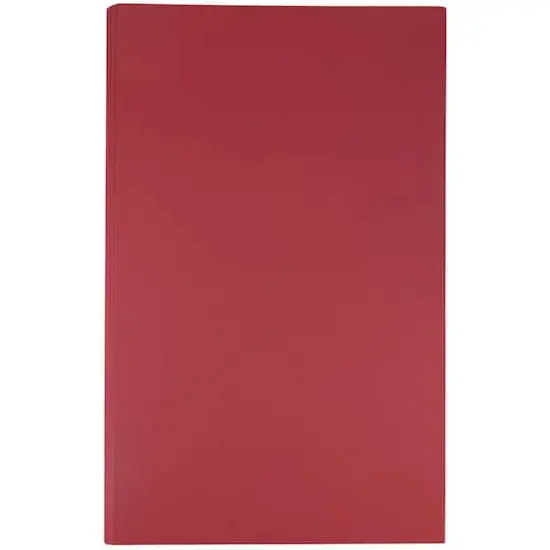 JAM Paper 8.5" x 14" 80lb. Matte Cover Cardstock Pack, 50 Sheets Dark Red {1}