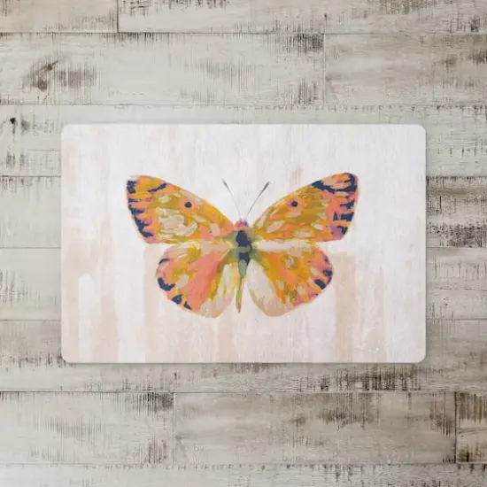Painted Butterfly Floor Mat {3}