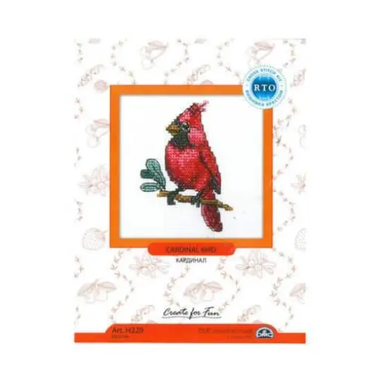 RTO Cardinal Bird Cross Stitch kit {3}