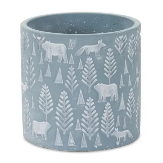 Woodland Winter Stone Planter Set {3}