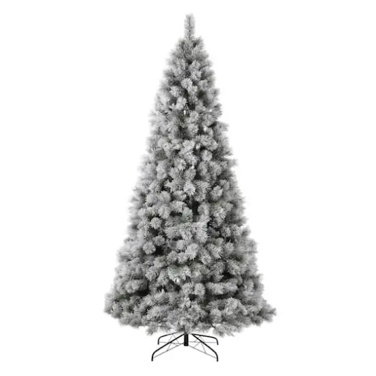 9ft. Pre-Lit Artificial Spruce Christmas Tree, Warm White LED Lights {5}