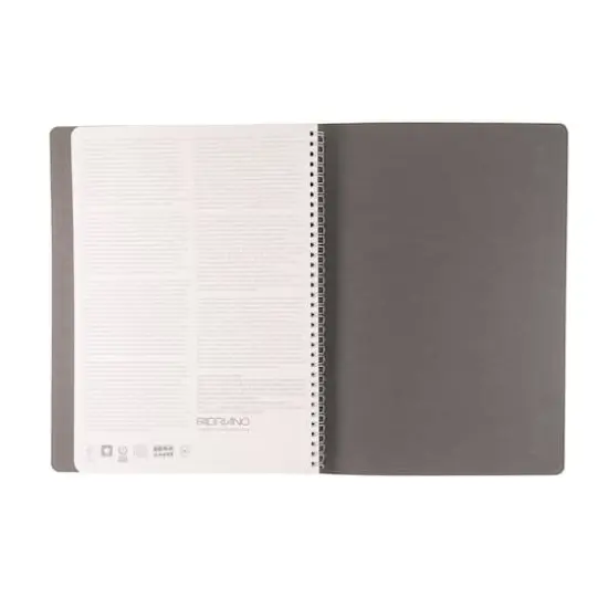 Fabriano® EcoQua Plus A4 Lined Hidden Spiral-Bound Notebook Gray {7}
