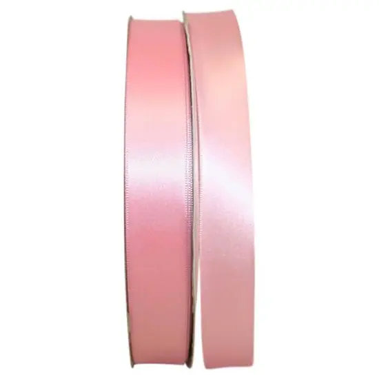 JAM Paper 7/8" x 100yd. Satin Single Face Ribbon Pink {1}
