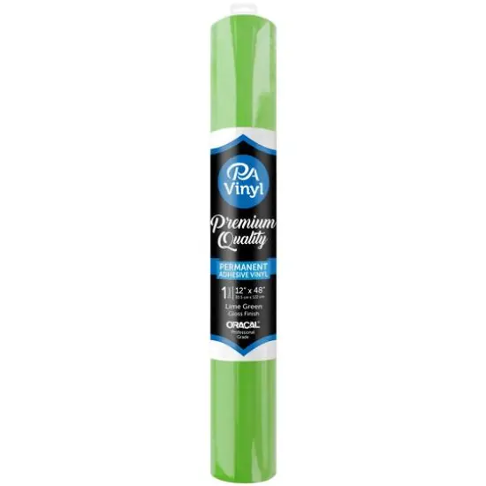 PA Vinyl Gloss Permanent Adhesive Vinyl Lime Green {1}