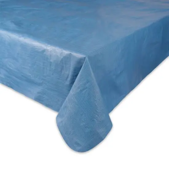Vinyl Tablecloth Solid Blue 60" x 84" {3}