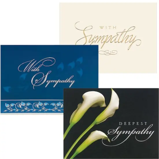 JAM Paper 5.625" x 7.875" Assorted Sympathy Cards & Envelopes, 25ct. {3}