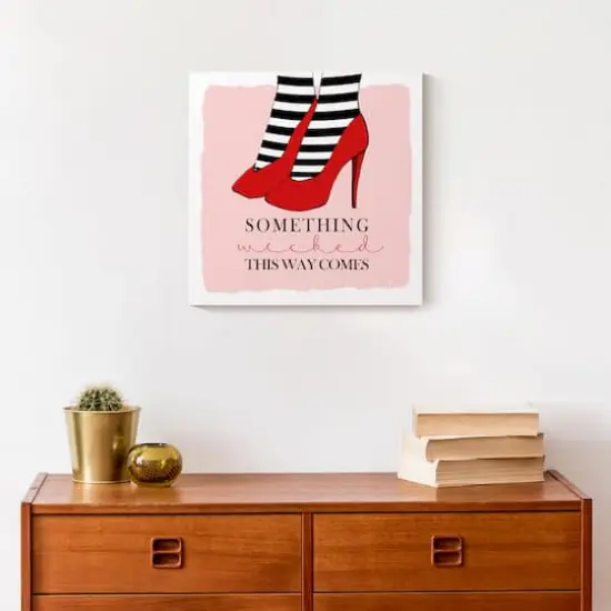 Something Wicked Red Heels Canvas Wall Art {5}