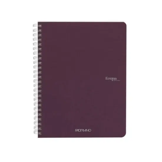 Fabriano&reg; EcoQua Spiral Bound Grid Notebook Wine {1}