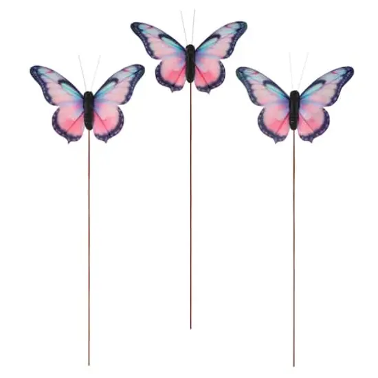 Fabric Butterflies, 3ct. by Ashland&reg; Pink/Blue {1}