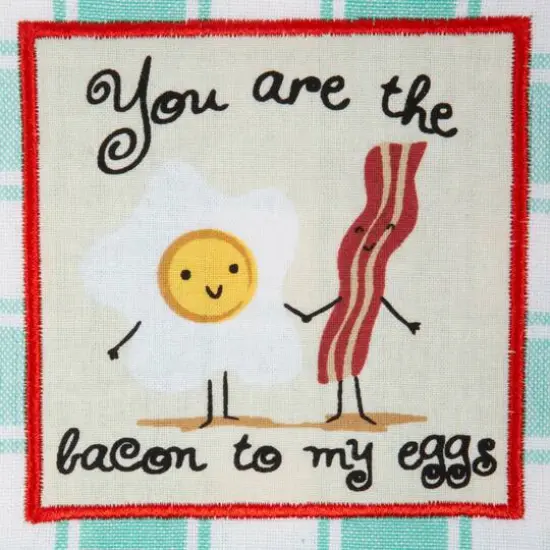 DII&reg; Rise & Shine Breakfast Embroidered Dish Towel Set {4}