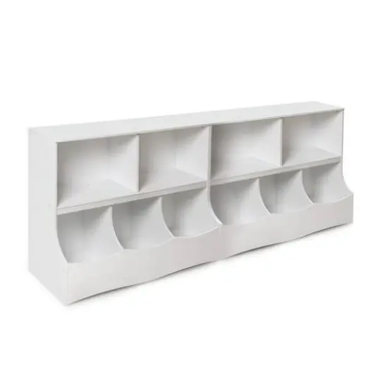 Badger Basket Multi-Bin Storage Cubby White {8}