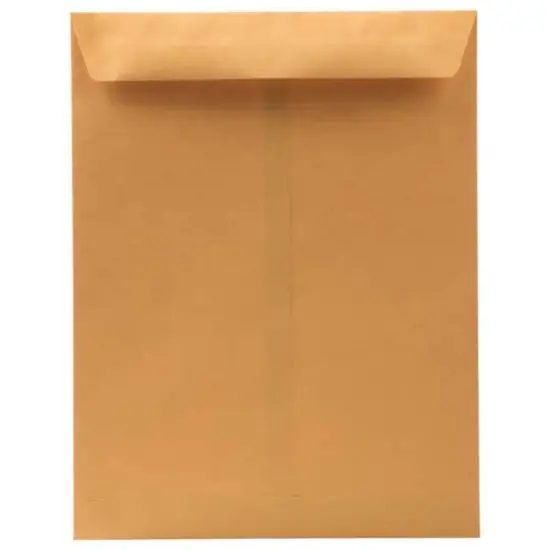 JAM Paper 10" x 13" Brown Kraft Recycled Manila Open End Envelopes, 100ct. {1}