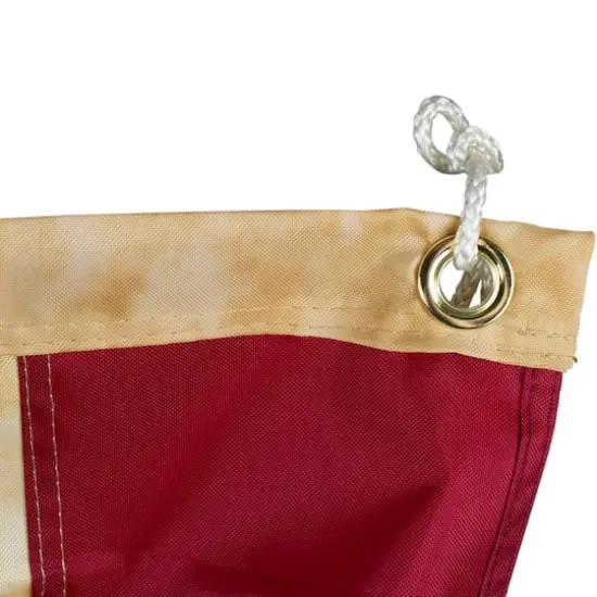 Patriotic Americana Tea-Stained Pleated Bunting Flag, 24" x 48" {4}