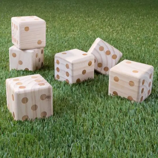 Toy Time Giant Wooden Yard Dice Game {3}