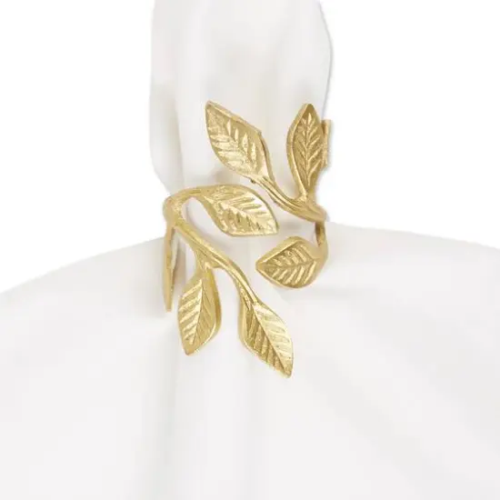 DII&reg; Gold Vine Napkin Rings, 6ct. {5}