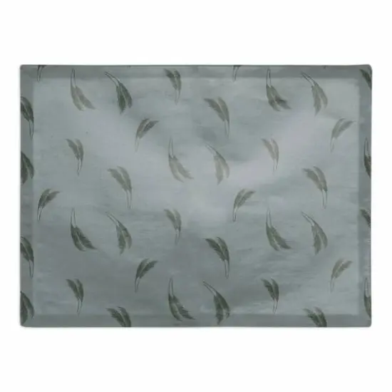 Feather Grass Cotton Twill Placemat Blue/Emerald {1}